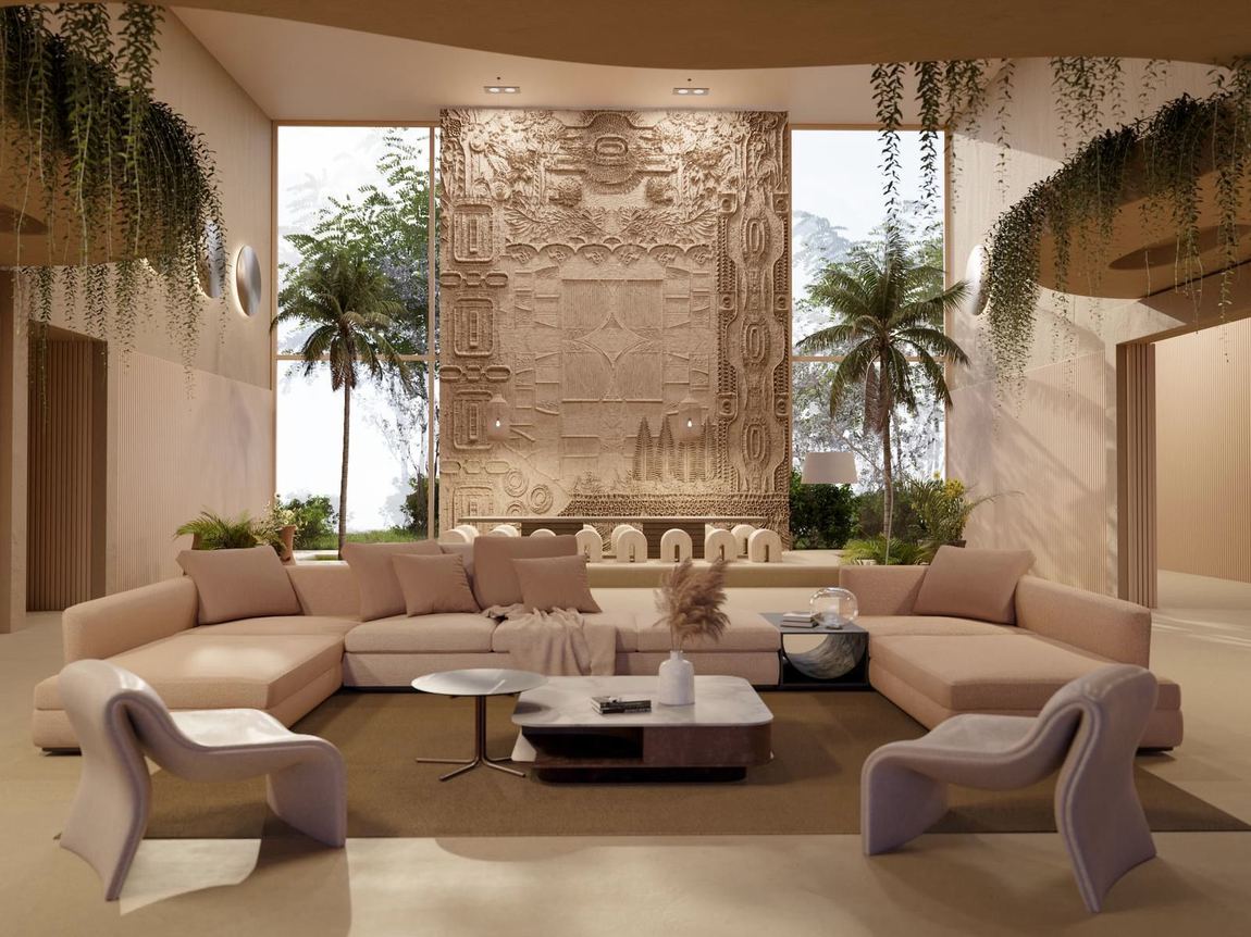 The sala rendering